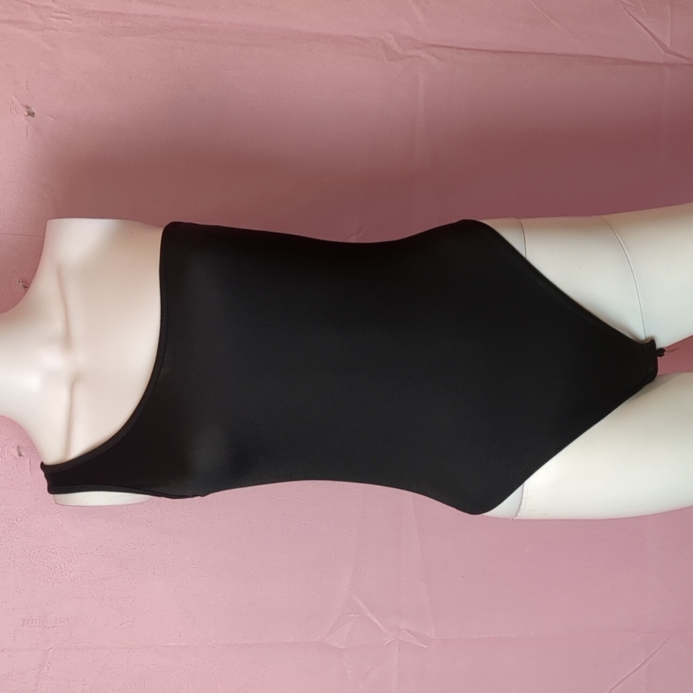 Femme Luxe Kate Black One Shoulder Bodysuit size 8